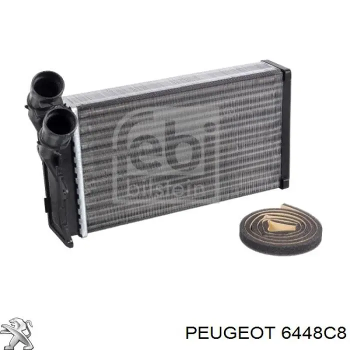 6448C8 Peugeot/Citroen radiador de calefacción