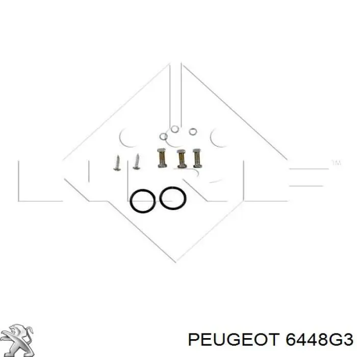 Radiador calefacción 6448G3 Peugeot/Citroen
