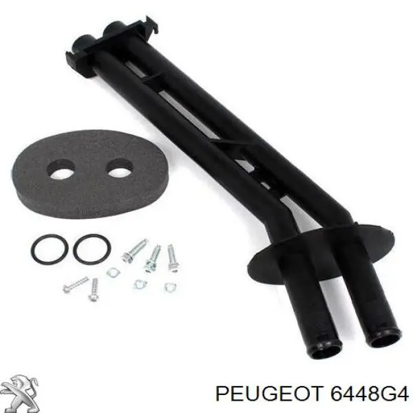 6448G4 Peugeot/Citroen manguera del radiador del calentador (estufa, Doble)