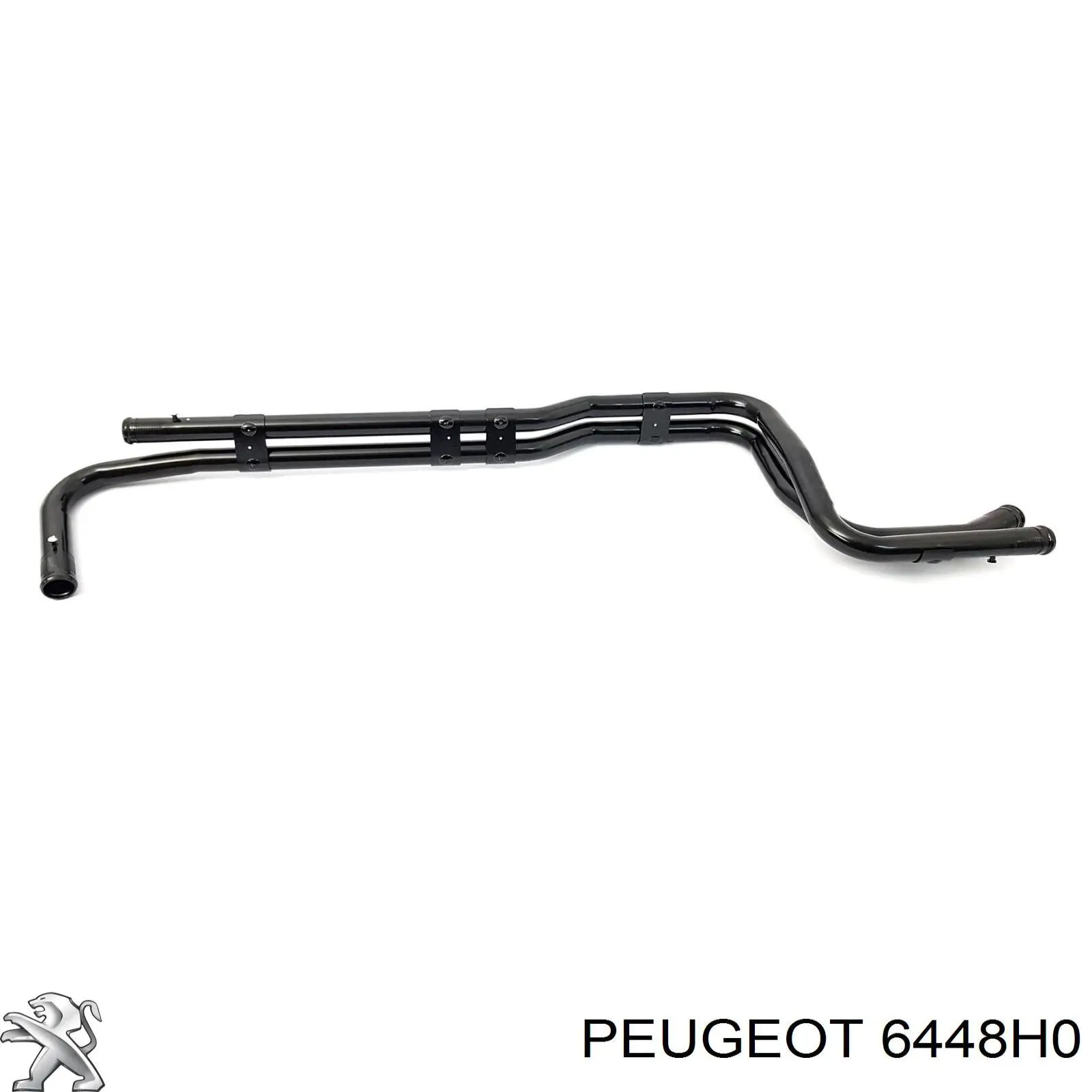 6448H0 Peugeot/Citroen Manguera doble del radiador de la calefacción