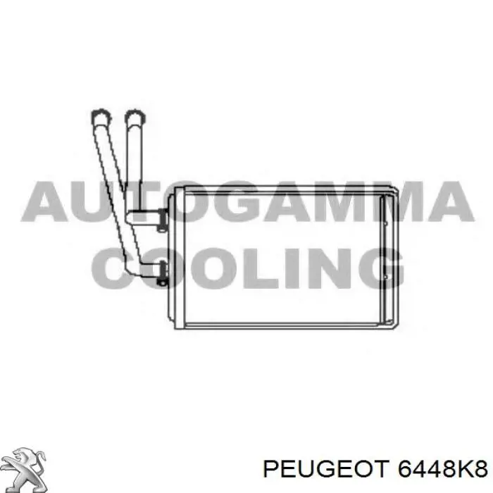 Radiador de calefacción Peugeot/Citroen 6448K8 precio, desde 48,04 EUR