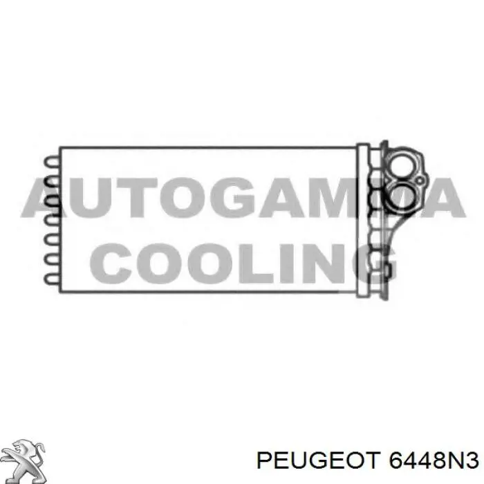 Comprar 6448N3 Peugeot/Citroen Radiador calefacción