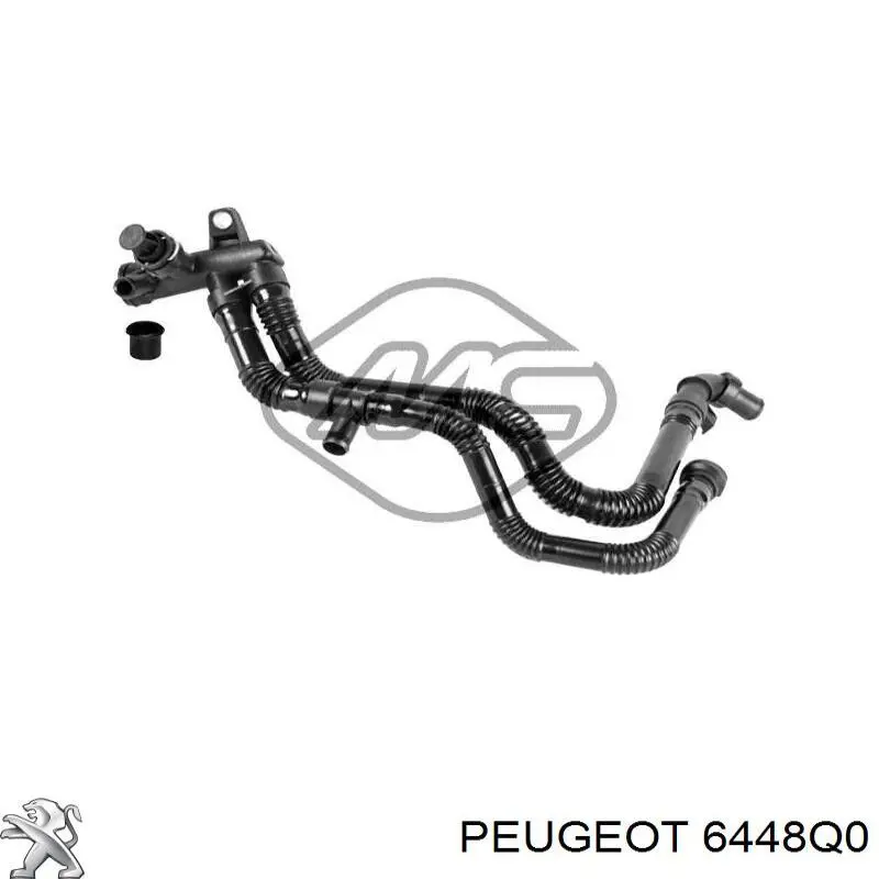 Manguera doble del radiador de la calefacción Peugeot/Citroen 6448Q0 precio, desde 21,18 EUR