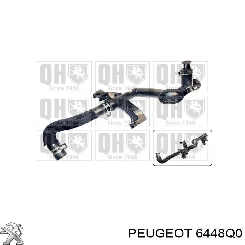 Comprar 6448Q0 Peugeot/Citroen Manguera doble del radiador de la calefacción