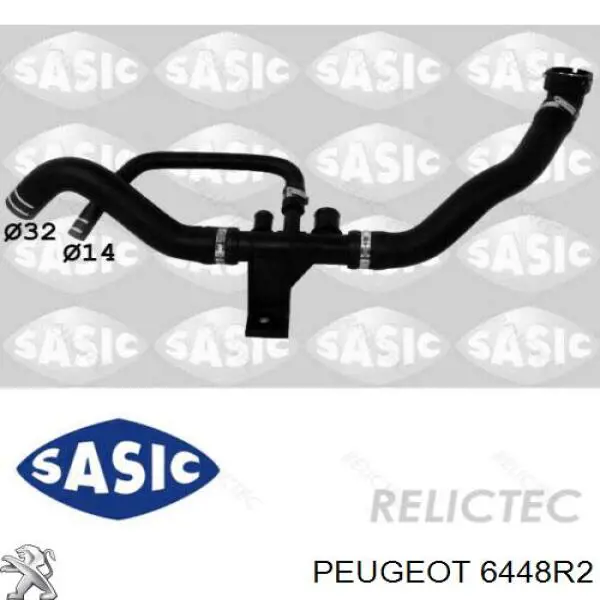 Comprar 6448R2 Peugeot/Citroen Anillo de sellado del tubo del radiador de la calefacción