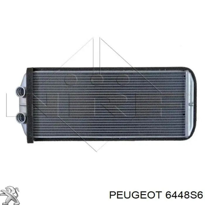 6448S6 Peugeot/Citroen radiador de calefacción
