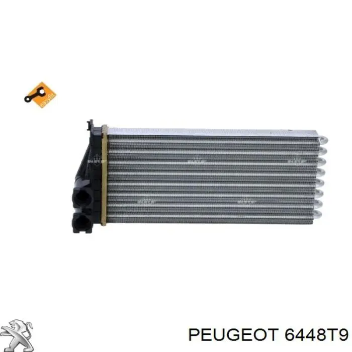 6448T9 Peugeot/Citroen radiador de calefacción