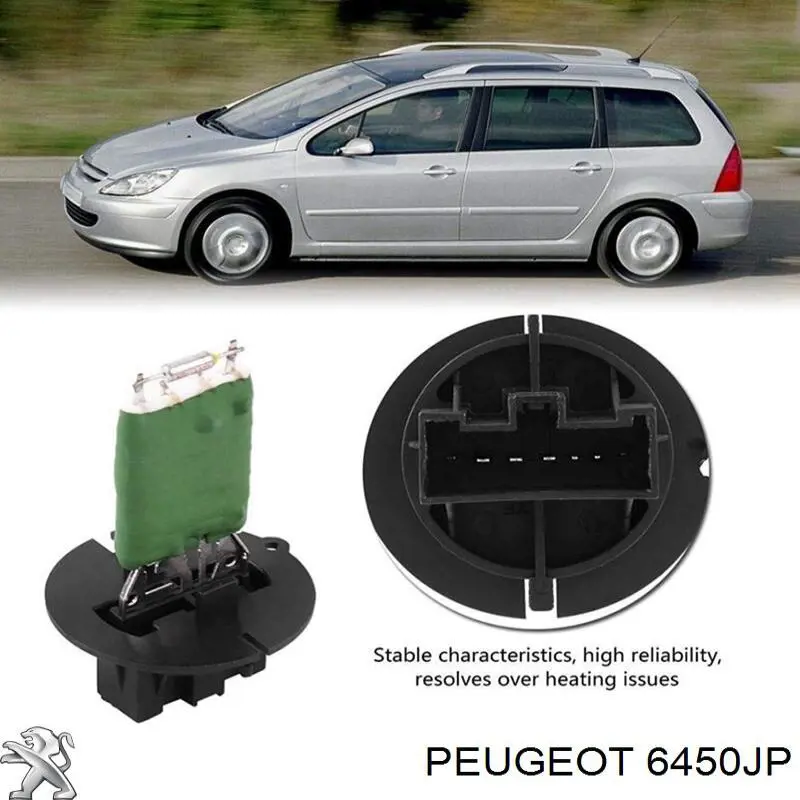 Resitencia, ventilador habitáculo Peugeot/Citroen 6450JP