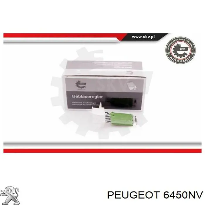 6450NV Peugeot/Citroen resistencia de calefacción