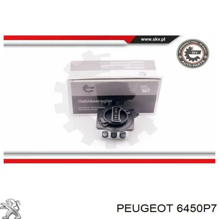 Comprar 6450P7 Peugeot/Citroen Resistencia de calefacción