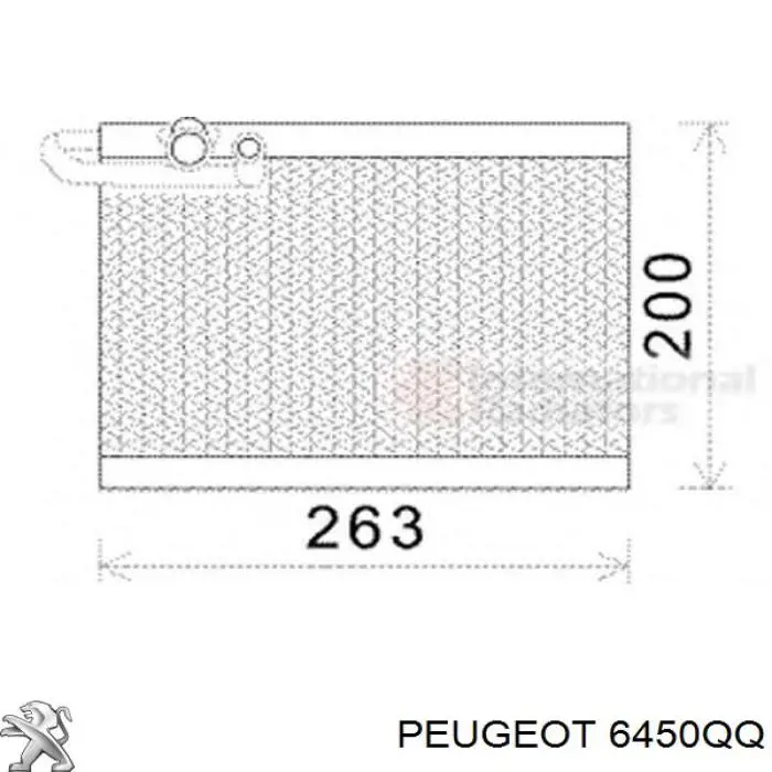 Comprar 6450QQ Peugeot/Citroen Evaporador de aire acondicionado