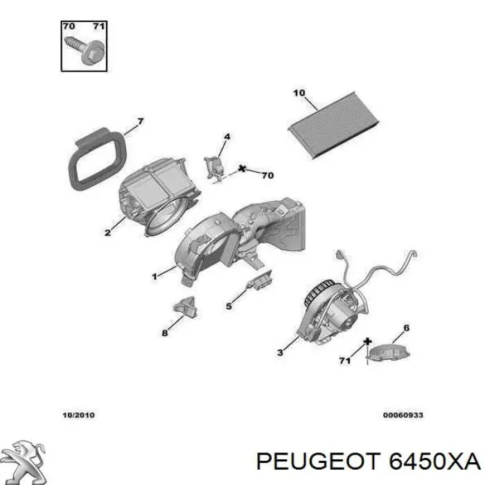 6450XA Peugeot/Citroen