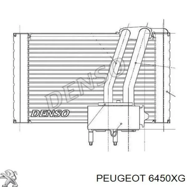 Comprar 6450XG Peugeot/Citroen Evaporador de aire acondicionado