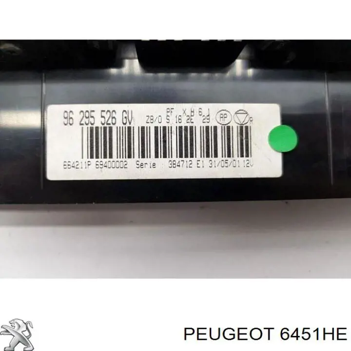 Módulo de modos de calefacción/aire acondicionado Peugeot 607 sedán (9D, 9U) (2000 - 2010) precio, desde 1053,97 EUR