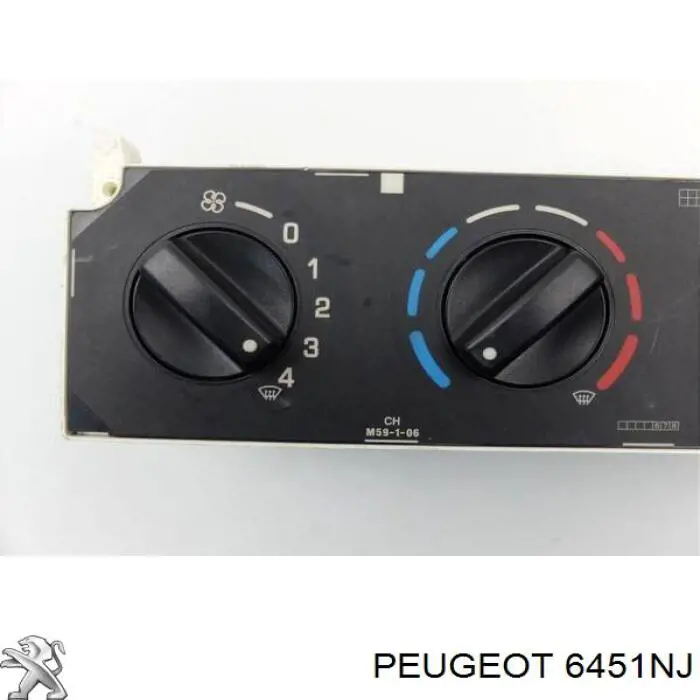 6451NJ Peugeot/Citroen unidad de control, calefacción/ventilacion