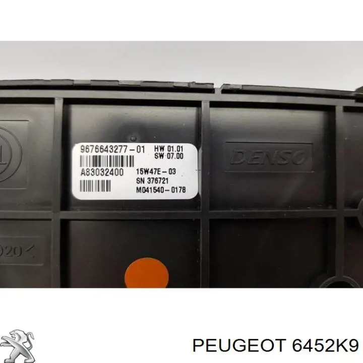 Módulo de modos de calefacción/aire acondicionado Peugeot/Citroen 6452K9 precio, desde 182,95 EUR