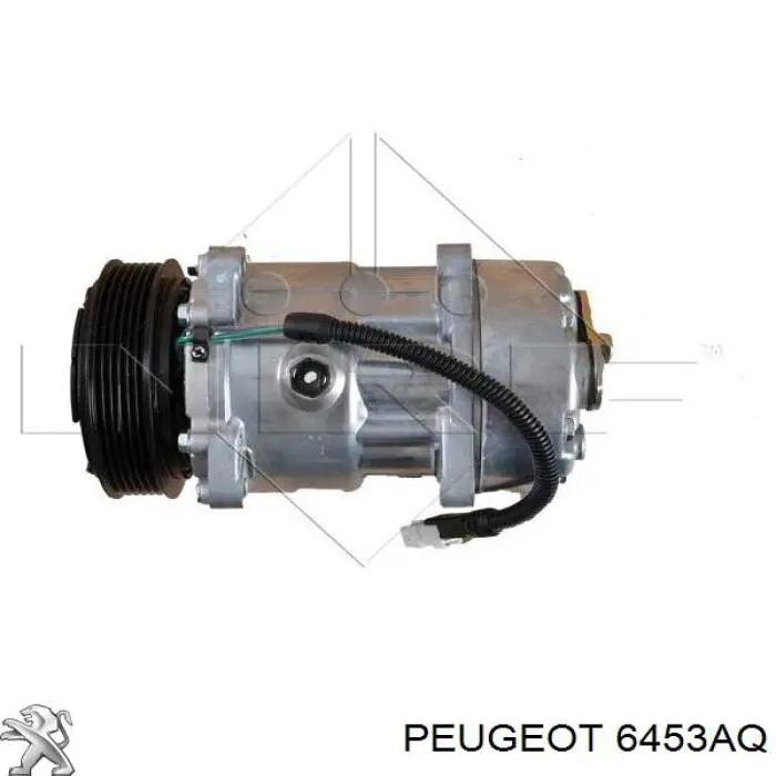 Compresor de aire acondicionado 6453AQ Peugeot/Citroen