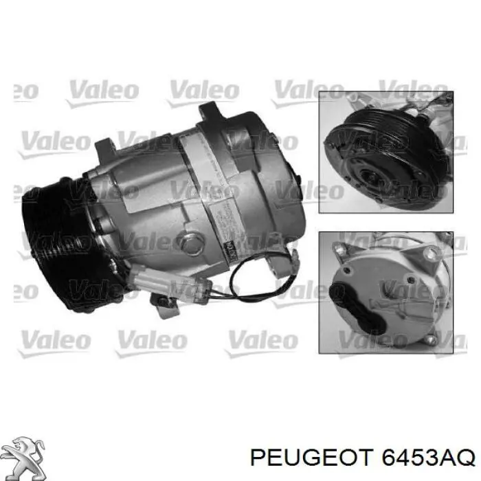 6453AQ Peugeot/Citroen compresor de aire acondicionado