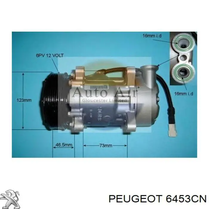 Comprar 6453CN Peugeot/Citroen Compresor de aire acondicionado coche