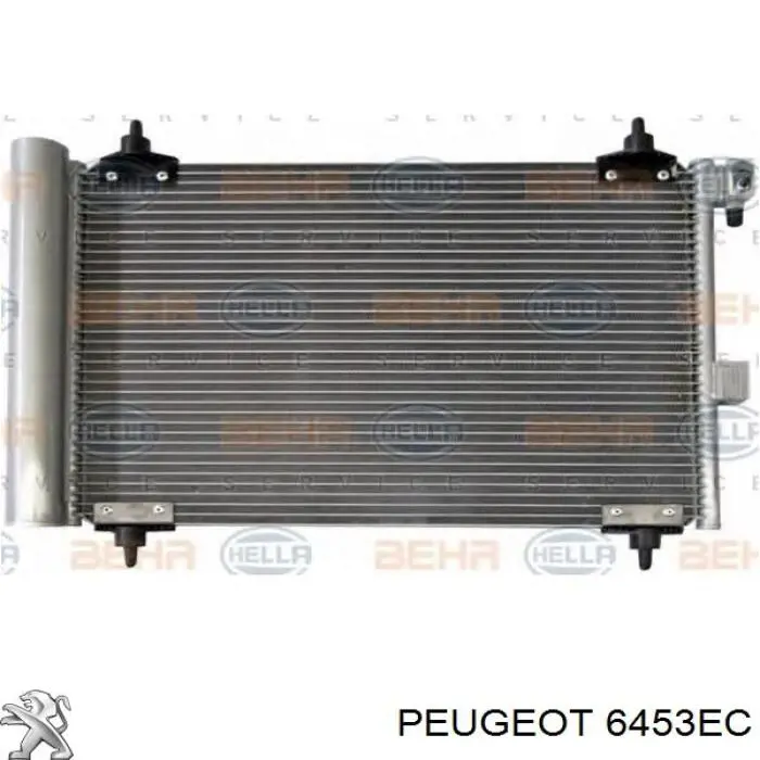 6453EC Peugeot/Citroen condensador aire acondicionado