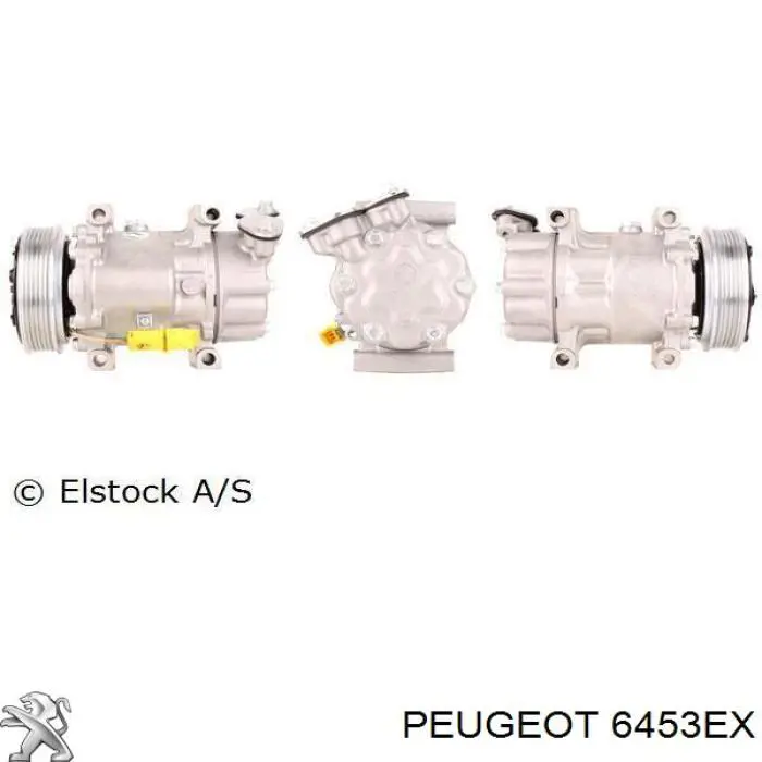 6453EX Peugeot/Citroen Polea del compresor de aire acondicionado