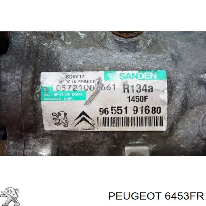 Compresor de aire acondicionado 6453JJ Peugeot/Citroen