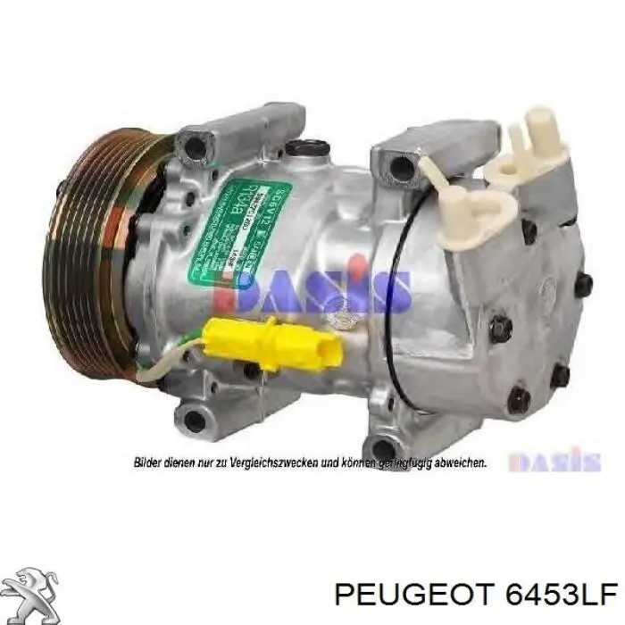 6453LF Peugeot/Citroen compresor de aire acondicionado