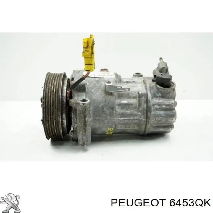 Compresor de aire acondicionado 6453QK Peugeot/Citroen