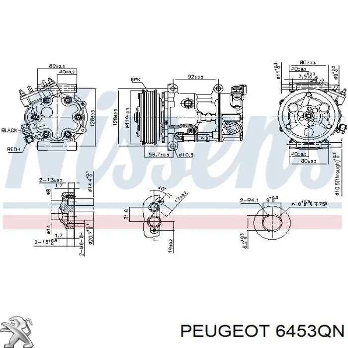 Compresor de aire acondicionado Citroen C4 UA