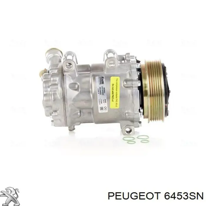 6453SN Peugeot/Citroen compresor de aire acondicionado
