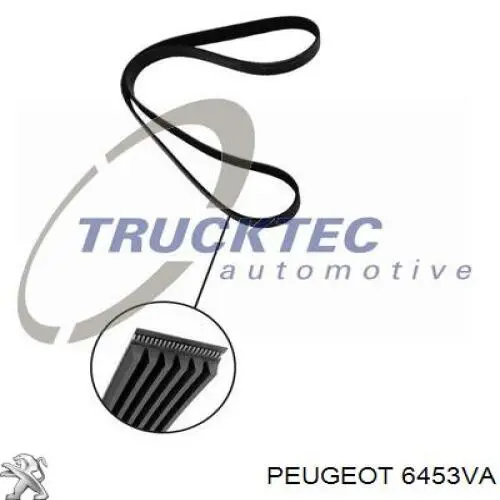 6453VA Peugeot/Citroen correa trapezoidal