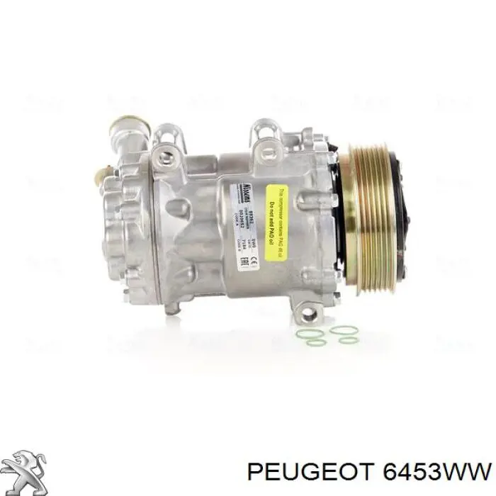 6453WW Peugeot/Citroen compresor de aire acondicionado