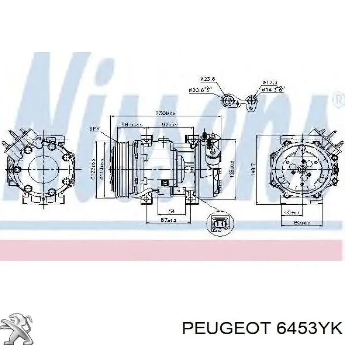6453YK Peugeot/Citroen
