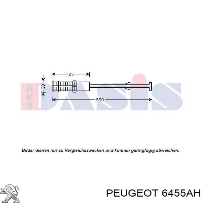 Filtro deshidratador aire acondicionado Peugeot/Citroen 6455AH precio, desde 21,45 EUR
