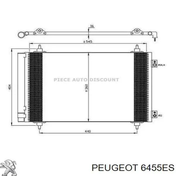 Comprar 6455ES Peugeot/Citroen Condensador de aire acondicionado
