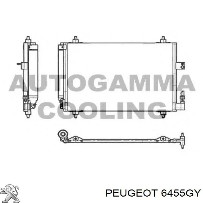 Comprar 6455GY Peugeot/Citroen Condensador de aire acondicionado