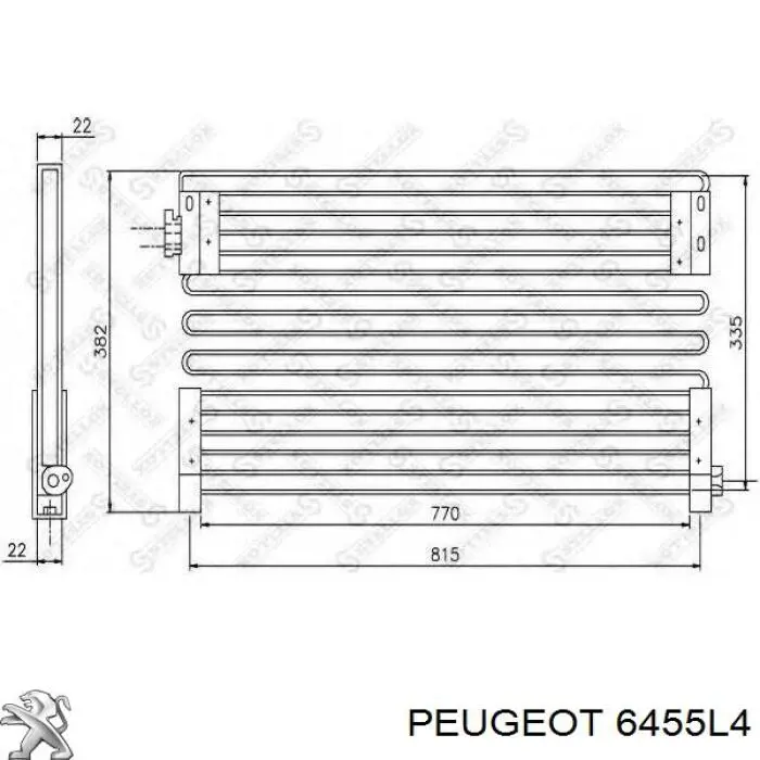 Condensador aire acondicionado Peugeot 205 1 741A, C