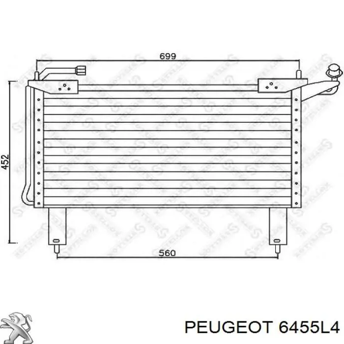 Condensador aire acondicionado Peugeot 205 1 741A, C