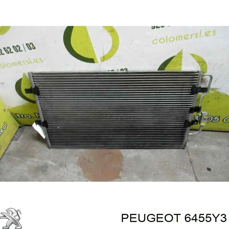 6455Y3 Peugeot/Citroen condensador aire acondicionado