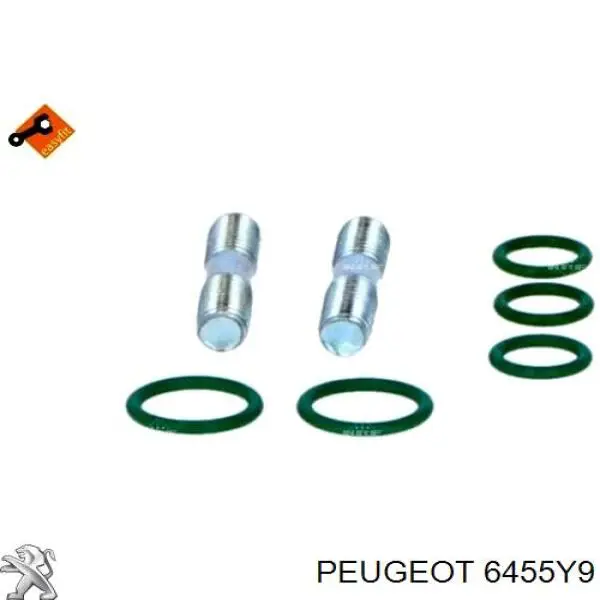 6455Y9 Peugeot/Citroen condensador aire acondicionado