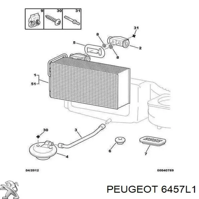 00006457L1 Peugeot/Citroen