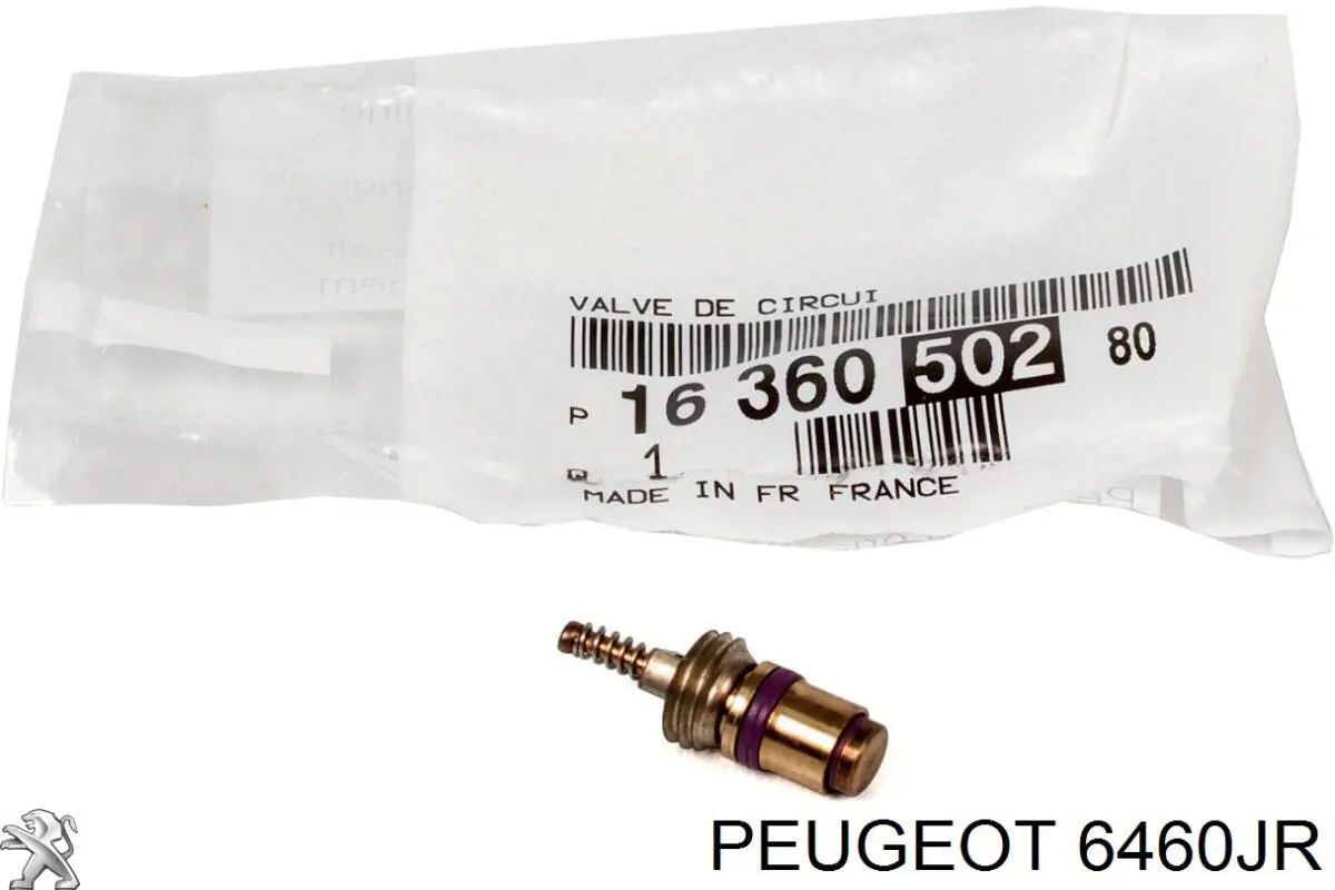 Comprar 6460JR Peugeot/Citroen Válvula de carga de aire acondicionado