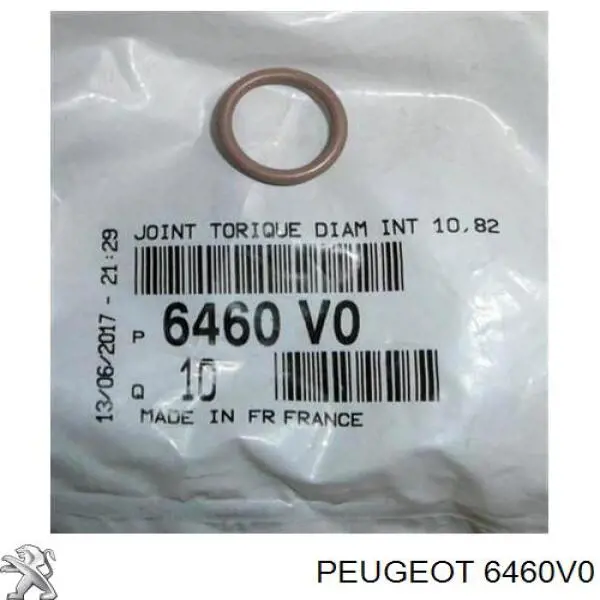 Anillo de sellado de tubería de aire acondicionado Peugeot/Citroen 6460V0 precio, desde 3,10 EUR