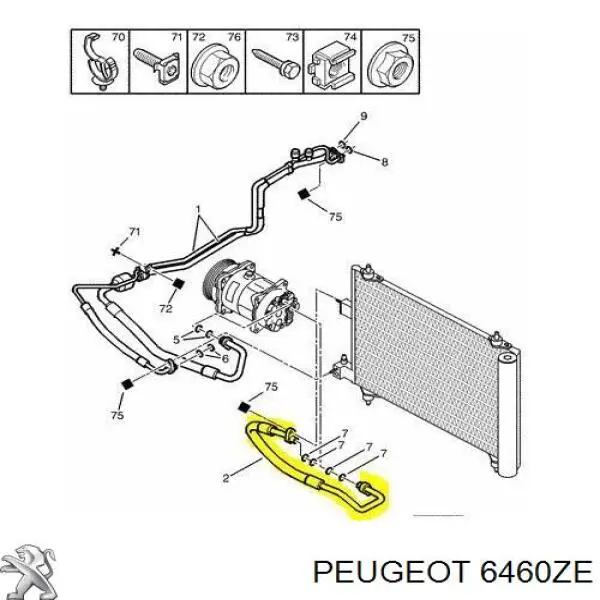 6460ZE Peugeot/Citroen