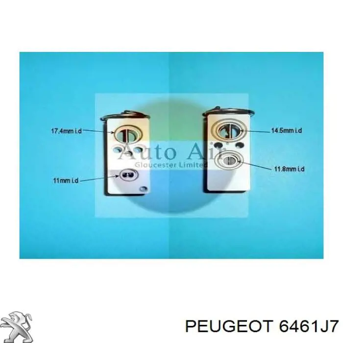 Válvula TRV del aire acondicionado Peugeot/Citroen 6461J7 precio, desde 43,92 EUR