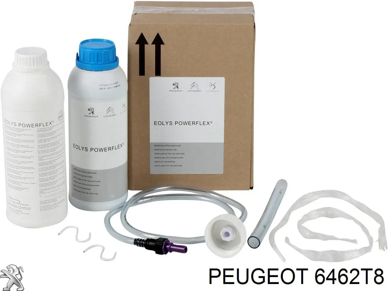 Manguera doble del radiador de la calefacción 6462T8 Peugeot/Citroen