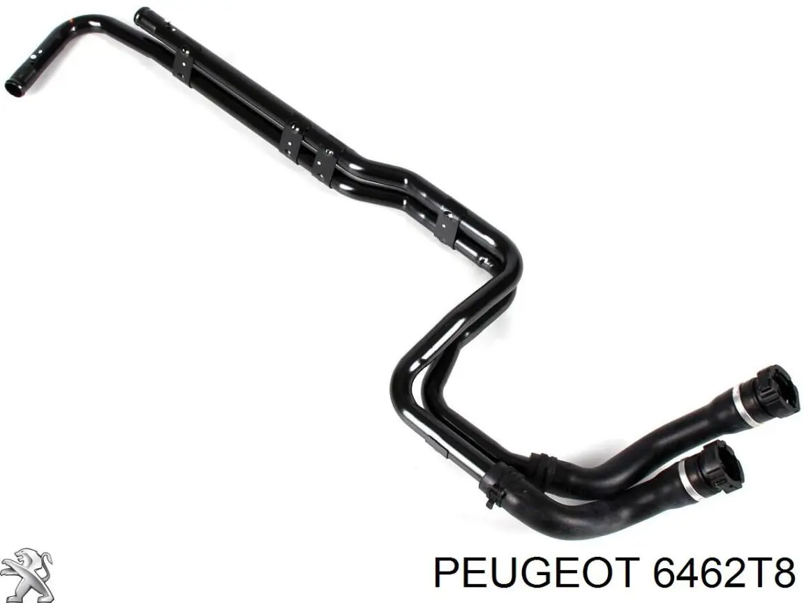 6462T8 Peugeot/Citroen manguera del radiador del calentador (estufa, Doble)