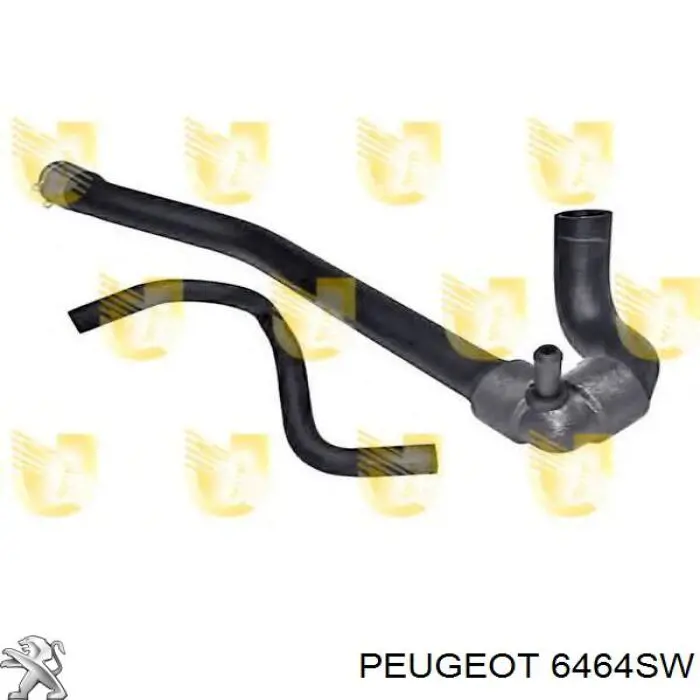 6464SW Peugeot/Citroen tubería de radiador, retorno