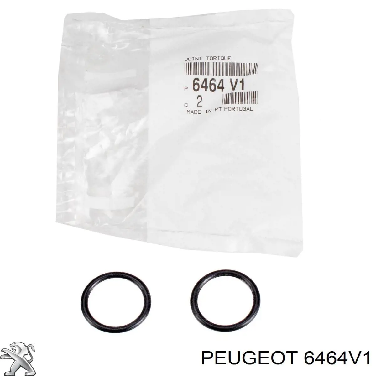 00006464V1 Peugeot/Citroen anillo obturador, tubo de radiador de calefacción