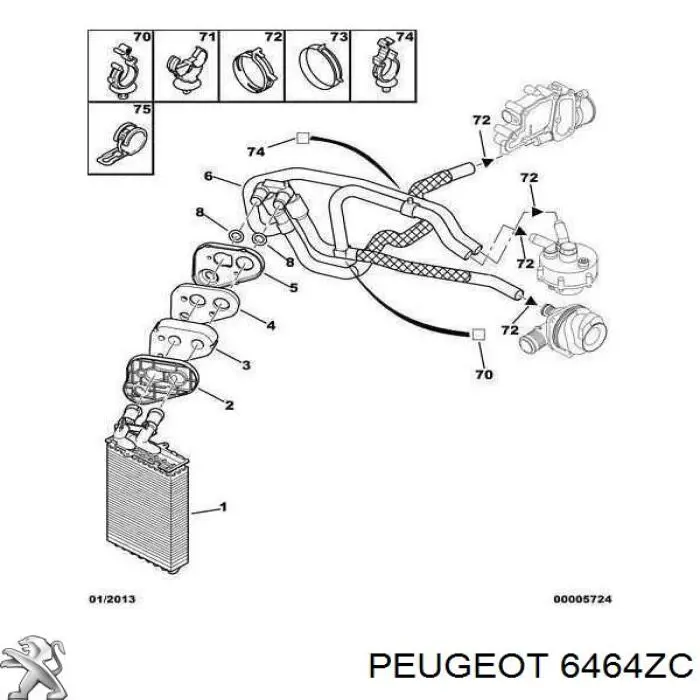 6464ZC Peugeot/Citroen